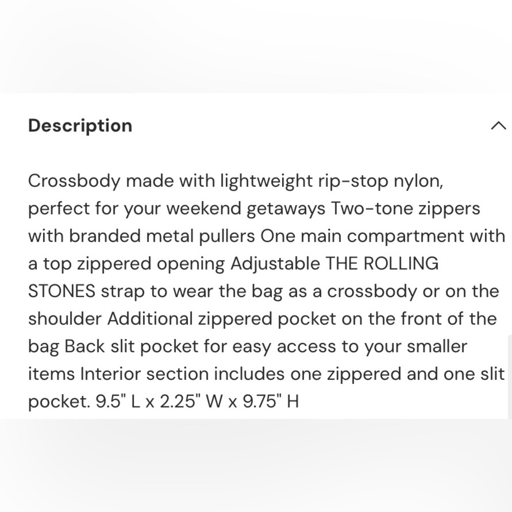 Rolling Stones Evolution Crossbody Bag - Picture 3 of 10